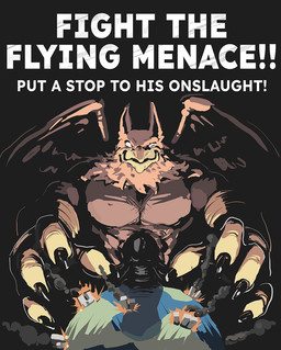 5_fingers abs anthro beak biceps biped boxer_briefs brown_body brown_fur building building_destruction bulge claws clothed clothing destruction detailed_bulge earth erection erection_under_briefs erection_under_clothing feathered_wings feathers finger_claws fingerless_gloves fingers fur genital_outline genitals gloves handwear humanoid_genitalia humanoid_penis looking_at_viewer macro macro_anthro macro_male male muscular muscular_anthro muscular_male nude outside pecs penile penis penis_outline planet planet_dwarfing poster smile solo space terra_macro text underwear wings blackestmanamultis mythology carpo avian gryphon mythological_avian mythological_creature english_text hi_res