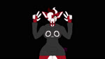 anthro black_background bouncing_breasts breasts claws clothed clothing colored_nails female front_view fur gesture grey_clothing hair hair_over_eye hand_gesture hoodie horizontal_pupils long_tongue looking_at_viewer nails one_eye_obstructed owo pupils red_body red_fur red_hair red_nails simple_background smile solo tongue topwear v_sign yellow_eyes kiss_and_tell_(artist) alien 16:9 animated digital_media_(artwork) dragonbones_(artwork) hi_res no_sound short_playtime webm widescreen