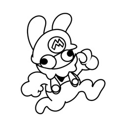 anthro black_eyes button_(fastener) clothed clothed_anthro clothed_male clothing derp_eyes facial_hair featureless_feet feet fist long_ears male male_anthro mitten_hands mustache noseless open_mouth open_smile overalls running simple_background smile solo white_background white_body white_clothing white_facial_hair white_mustache white_overalls gboogie32 mario_bros mario_plus_rabbids_kingdom_battle nintendo raving_rabbids rayman_(series) ubisoft rabbid_mario lagomorph mammal rabbid 2025 black_and_white crossover digital_drawing_(artwork) digital_media_(artwork) english_description low_res monochrome