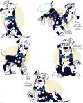 black_body black_fur blush collar fur heart_symbol male multicolored_body multicolored_fur pawpads solo text two_tone_body two_tone_fur white_body white_fur higglytownhero 101_dalmatian_street 101_dalmatians disney doug_(101_dalmatians) canid canine canis dalmatian domestic_dog mammal 4:5 english_text hi_res