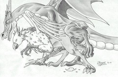 anal anal_penetration balls beak big_penis bodily_fluids cum cum_in_ass cum_inside cum_while_penetrated cumshot duo ejaculation erection feathered_wings feathers feral feral_on_feral genital_fluids genitals hands-free horn interspecies male male/male male_penetrated male_penetrating male_penetrating_male membrane_(anatomy) membranous_wings orgasm penetration penis sex tail tongue wings unknown_artist mythology avian dragon gryphon mythological_avian mythological_creature mythological_scalie scalie graphite_(artwork) greyscale low_res monochrome signature source_request traditional_media_(artwork)