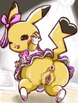 alternative_fashion anthro anus belly big_butt black_eyes blush bodily_fluids bottomwear bow_(feature) bow_accessory bow_tie butt cheek_spots cleft_tail clitoris clitoris_piercing clitoris_ring clothed clothing cosplay_pikachu_(costume) crop_top cuffs_(clothing) detailed_background dripping ear_bow empty_eyes female footwear genital_fluids genital_piercing genitals gesture heart_tail inside j-fashion japanese_idol kneeling lolita_(fashion) looking_at_viewer midriff one_eye_closed open_mouth open_smile overweight overweight_female piercing pink_bow plantigrade plump_labia presenting presenting_anus presenting_hindquarters presenting_pussy purple_bottomwear purple_clothing purple_skirt pussy pussy_juice_drip pussy_piercing pussy_ring raised_tail rear_view ring_piercing seductive shirt shoes skirt smile solo spotlight stage stage_lights sweat sweet_lolita tail thick_thighs topwear urethra vaginal_fluids waving waving_at_viewer wink winking_at_viewer diru third-party_edit nintendo pokemon cosplay_pikachu_(character) pikachu_pop_star generation_1_pokemon pikachu pokemon_(species) 2022 censor_removal_edit colored_sketch hi_res sketch