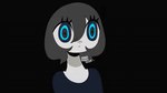 black_background clothed clothing female living_hair simple_background solo 87sukiyaki humanoid monster 2025 animated dated low_res short_playtime