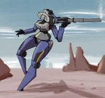 anthro anthrofied armor cannon female machine ranged_weapon shoulder_cannon solo tank vanguard_(planetside_2) vehicle weapon weapon_on_shoulder weapon_over_head thehuskylord new_conglomerate planetside_2 living_machine absurd_res hi_res