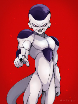 black_nails colored_nails featureless_crotch gesture glistening glistening_body hand_gesture looking_at_viewer male muscular muscular_arms nails naughty_face not_furry open_mouth open_smile particles pecs pointing pointing_at_viewer pseudo_ears red_background red_eyes simple_background smile smiling_at_viewer solo tail text hylran dragon_ball frieza alien alien_humanoid frieza_race humanoid tailed_humanoid 2024 3:4 absurd_res artist_name digital_drawing_(artwork) digital_media_(artwork) hi_res