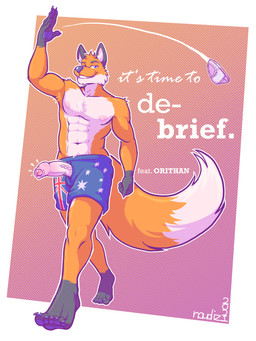 5_toes abs anthro australian_flag boxers_(clothing) boxers_only briefs clothed clothing erection feet fluffy fluffy_tail foreskin genitals glans gloves_(marking) leg_markings male markings monotone_briefs monotone_clothing monotone_underwear muscular muscular_male nipples partially_retracted_foreskin pecs penis plantigrade raised_arm red_text smile socks_(marking) solo tail text throwing throwing_object throwing_underwear tighty_whities toes topless underwear underwear_only vein veiny_penis walking wardrobe_malfunction white_briefs white_clothing white_text white_underwear naudiz_(artist) aussiebum orithan canid canine fox mammal red_fox true_fox 3:4 absurd_res hi_res