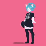 1:1 3d_(artwork) 3d_animation 5_fingers :3 accessory animated anthro atelierlily black_clothing black_shirt black_topwear blue_clothing blue_eyes blue_hair blue_panties blue_underwear breasts circle_game clothed clothing clothing_lift collar cute_fangs digital_media_(artwork) domestic_cat english_text eyelashes felid feline felis female fingers fluffy fluffy_tail fully_clothed fur gesture hair hair_accessory hand_gesture inner_ear_fluff legwear looking_at_viewer mammal medium_breasts meme monotone_body monotone_fur monotone_hair nintendo no_sound ok_sign open_mouth open_smile panties paws pink_background pink_nose pokemon ponytail prank shirt shirt_lift short_playtime simple_background smile solo standing tablekat tail tail_boner tail_gesture text text_on_clothing text_on_shirt text_on_topwear the_circle_game thigh_highs topwear tuft underwear webm white_body white_fur