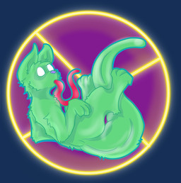 ambiguous_gender long_tongue semi-anthro tongue theoxym rain_world videocult saint_(rain_world) slugcat absurd_res alpha_channel hi_res