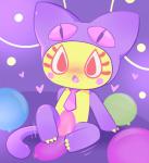 anthro balloon female genitals inflatable open_mouth pussy solo driosawm puzzle_bobble mog_(puzzle_bobble) domestic_cat felid feline felis mammal 2019 hi_res