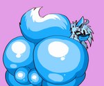 anthro balls big_balls big_butt blue_body blue_eyes blue_fur butt fur genitals huge_balls huge_butt hyper hyper_balls hyper_butt hyper_genitalia looking_at_viewer looking_back looking_pleasured male nude simple_background smile smiling_at_viewer solo thick_thighs dahliathefox jaycariothefirst nintendo pokemon generation_4_pokemon lucario pokemon_(species) 2023 cel_shading colored digital_media_(artwork) hi_res shaded