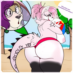 anthro ball beach beach_ball big_butt breasts butt eyewear female glasses inflatable mature_anthro mature_female nipples non-mammal_breasts non-mammal_nipples nordic overweight overweight_anthro overweight_female thick_thighs wide_hips ratcoons17 nintendo the_legend_of_zelda hannah_the_mamagen mamagen 1:1 absurd_res hi_res
