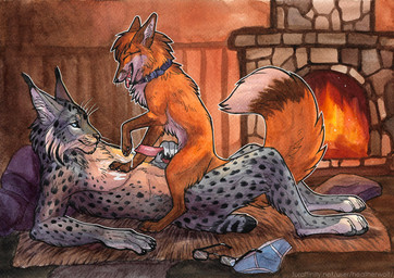 4_toes 5_fingers anal anal_penetration anatomically_correct anatomically_correct_genitalia anatomically_correct_penis animal_genitalia animal_penis anthro anthro_on_feral anthro_penetrating anthro_penetrating_feral bestiality biped black_pawpads blue_collar blue_eyes bodily_fluids brown_body brown_fur canine_genitalia canine_penis cheek_tuft chest_tuft claws clothing collar countershade_torso countershading cowgirl_position cum cum_drip cum_on_chest digitigrade dipstick_tail dripping duo ears_back erection eyes_closed eyewear facial_tuft fangs feet feral feral_on_top feral_penetrated finger_claws fingers fire fireplace fluffy fluffy_tail from_front_position fur genital_fluids genitals glasses grey_body grey_fur handjob happy happy_sex holding_another's_knot holding_another's_penis holding_knot holding_penis inner_ear_fluff interspecies knot knot_grab looking_at_another looking_pleasured lying male male/male male_on_bottom male_on_feral male_on_top male_penetrated male_penetrating male_penetrating_male markings multicolored_tail nude on_back on_bottom on_top open_mouth orange_body orange_fur pawpads penetration penile penile_penetration penis penis_grab penis_in_ass pivoted_ears quadruped rock sex short_tail straddling tail tail_markings teeth text toe_claws toes tongue tongue_out tuft underwear white_body white_fur heatherwolf franky synx_(synxthelynx) canid canine felid feline fox lynx mammal red_fox true_fox shaded url