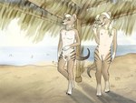 anthro balls casual_nudity duo female flaccid genitals male male/female nipples nude nude_beach outdoor_nudity penis public public_nudity pussy sand sea shack social_nudity water young young_anthro jaxneesen dasyuromorph mammal marsupial recently_extinct_species thylacine 4:3 absurd_res digital_media_(artwork) hi_res brother_(lore) brother_and_sister_(lore) sibling_(lore) sister_(lore)