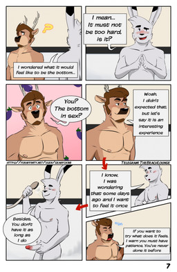 anthro anthro_on_anthro antlers areola balls biped blue_eyes blush brown_body brown_fur brown_hair dialogue duo eggplant_emoji erection eyebrows eyes_closed fur genitals glans green_eyes grey_body grey_fur hair holding_penis horn humanoid_genitalia humanoid_penis interspecies looking_aside male male/male nipples nude_anthro nude_male open_mouth page_number pecs penis question_mark raised_eyebrow short_hair shower shower_head shy sigh smile smirk smug speech_bubble surprised talking_to_another text wide_eyed gearfox98 francis_(gearfox98) hector_(gearfox98) arctic_hare deer hare lagomorph leporid mammal 2023 artist_name colored comic english_text hi_res multiple_scenes url