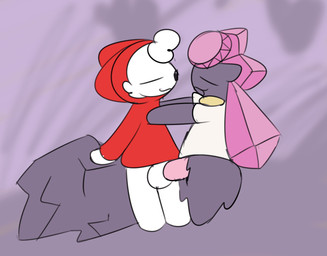 anthro balls black_body bottomless cat_smile clothed clothing diamond_(gem) duo eyes_closed female female_penetrated forehead_gem fur fur_tuft gem genitals hands_on_partner hands_on_shoulders hoodie hoodie_only leaning_on_object male male/female male_penetrating male_penetrating_female open_mouth open_smile penetration penis pink_gem pink_penis red_clothing red_hoodie red_shirt red_topwear rock sex shirt simple_background smile topwear topwear_only tuft vaginal vaginal_penetration vulva white_body white_clothing white_fur white_shirt white_topwear essentiad nintendo pokemon manu_(essentiad) diancie domestic_cat felid feline felis generation_6_pokemon legendary_pokemon mammal pokemon_(species) 2d_animation animated flat_colors hi_res loop