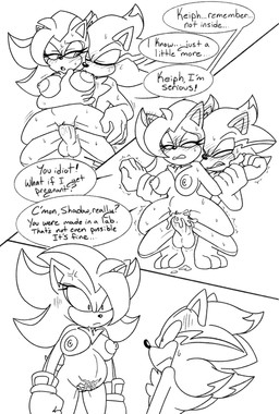 angry anthro arm_around_partner blush blush_lines bodily_fluids breast_play breast_suck breasts chest_tuft crossgender crouching cum cum_in_vagina cum_inside death_stare dialogue duo ejaculation female genital_fluids impregnation male male/female manga_style nipple_fetish nipple_play nipple_suck pregnant pregnant_female scared sex speech_bubble sucking text tuft unwanted_cum_inside unwanted_ejaculation unwanted_impregnation womb_tattoo wrist_grab shenadical sega sonic_the_hedgehog_(series) fan_character keiph_black_arms_demon keiph_the_tenrec shadow_the_hedgehog afrosoricid eulipotyphlan hedgehog mammal tenrec comic english_text hi_res monochrome