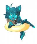 4_toes 5_fingers ambiguous_gender anthro blue_body blue_eyes blue_fur blue_hair eyewear feet fingers fur glasses hair open_mouth smile solo teeth toes rikitoka canid canine canis domestic_dog mammal hi_res