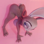 anthro ass_up big_breasts breasts butt female hanging_breasts nude purple_eyes solo tail thick_thighs orangeshoelaces disney zootopia judy_hopps 1:1 3d_(artwork) 3d_animation animated blender_(artwork) digital_media_(artwork) hi_res no_sound short_playtime webm