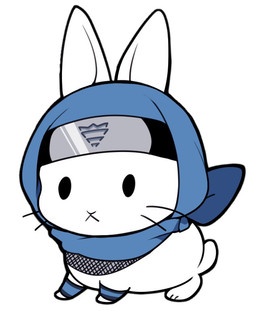 accessory armwear black_outline blue_clothing blue_headwear clothing feral fishnet_clothing fishnet_topwear headband headgear headwear hood_up outline quadruped simple_background solo topwear whiskers white_body ichthy0stega lagomorph leporid mammal rabbit 2015 digital_media_(artwork) full-length_portrait portrait