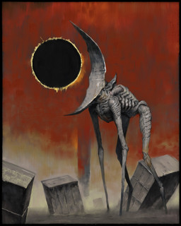 all_fours ambiguous_gender digitigrade exoskeleton faceless feral glistening glistening_body grey_body horror_(theme) not_furry outside partially_submerged pelvis red_sky skinny sky solo sphere oleg_bulakh ambiguous_species unknown_species 2025 4:5 absurd_res digital_drawing_(artwork) digital_media_(artwork) full-length_portrait hi_res portrait rebelle_(artwork)
