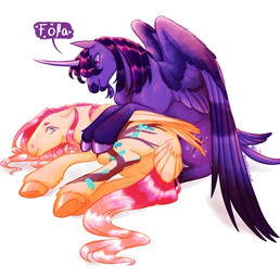 duo female feral fetlocks hair_strands hooves horn hug simple_background underhoof wings quietuniverse disney disney's_hercules friendship_is_magic hasbro my_little_pony mythology fluttershy_(mlp) twilight_sparkle_(mlp) equid equine mammal mythological_creature mythological_equine pegasus winged_unicorn