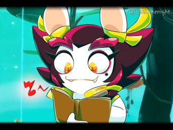 anthro black_hair closed_smile ear_ribbon eyebrows eyelashes fangs female female_anthro fur hair holding_notebook left-handed light long_ears long_eyelashes markings mole_(marking) motion_lines mouth_closed multicolored_hair musical_note musical_symbol noseless notebook orange_eyes orange_pupils outside pencil_(object) plant pupils red_eyebrows red_hair short_hair smile solo symbol teeth text tree two_tone_hair water white_body white_fur yellow_ribbon jooniethenight disney mario_plus_rabbids_sparks_of_hope mei_lee_drawing_in_notebook nintendo pixar raving_rabbids rayman_(series) turning_red ubisoft kanya_(mario_plus_rabbids) lagomorph mammal rabbid 2023 4:3 artist_name colored crossover digital_drawing_(artwork) digital_media_(artwork) letterbox lighting shaded widescreen