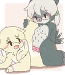 anthro beak bedroom_eyes blush clitoris dominant dominant_female duo eye_contact eyewear female female_penetrated genitals glasses glistening glistening_knot knot knot_sitting looking_at_another looking_at_partner looking_pleasured male male/female male_penetrating male_penetrating_female narrowed_eyes nude open_beak open_mouth penetration penile penile_penetration penis penis_in_vagina raised_leg restrained seductive sex spread_legs spreading thick_thighs vaginal vaginal_penetration vulva wide_hips young young_on_young redbean1204 fukiyo_(pokeandpenetrate) avian bird lagomorph leporid mammal owl rabbit hi_res