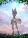 anthro athletic athletic_anthro athletic_female big_butt biped breasts butt cloud digitigrade exposure_variation featureless_breasts female female_anthro fluffy fluffy_tail fur fur_markings grass lens_flare low-angle_view markings nude nude_anthro nude_female pawpads paws plant pose reaching realistic_anthro rear_view sky skyscape small_breasts solo standing stretching sun tail tan_body tan_fur tan_nose tan_pawpads thick_thighs white_body white_fur worm's-eye_view jocarra nilo_(cardinilo) arctic_wolf canid canine canis clouded_leopard felid mammal pantherine wolf absurd_res digital_media_(artwork) hi_res shaded soft_shading