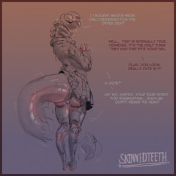 2_toes 3_fingers anthro barefoot blush blush_lines bodily_fluids body_blush bottomwear butt_blush clothed clothing collared_shirt dialogue digitigrade dress_shirt embarrassed exoskeleton feet femboy fingers hands_together joints long_neck male monotone_background motion_lines navel offscreen_character oil oiled_body panties pincers reflection shake_lines shirt simple_background skirt solo sweat sweatdrop tail teratophilia text thick_tail thick_thighs toes topwear underwear upskirt skinnedteeth alien arthropod insect 1:1 absurd_res english_text hi_res sketch watermark
