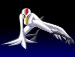 anthro avian beak bedroom_eyes bird eyebrows eyelashes feather_6 feathered_wings feathers feet female half-closed_eyes looking_at_viewer narrowed_eyes nude pose seductive simple_background solo talons toes white_body white_feathers whitephoenix52 wings yuriko_(aidagull)