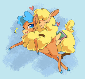 blue_hooves brown_hooves cloven_hooves countershading duo eyes_closed female female/female feral fur heart_symbol hooves hug interspecies kissing looking_at_another looking_back looking_back_at_another open_mouth orange_body orange_fur surprised tan_body tan_countershading tan_fur toony unguligrade unsigned yellow_body yellow_fur malt_cat them's_fightin'_herds paprika_paca_(tfh) velvet_reindeer_(tfh) alpaca camelid deer mammal new_world_deer reindeer 2023 digital_drawing_(artwork) digital_media_(artwork) hi_res
