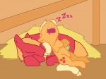 4:3 applejack_(mlp) big_macintosh_(mlp) brother_(lore) brother_and_sister_(lore) cutie_mark duo earth_pony equid equine eyes_closed female feral friendship_is_magic hasbro horse male mammal my_little_pony pony quadruped sibling_(lore) sister_(lore) sleeping tail the_weaver