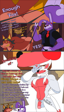 anthro big_muscles big_pecs bouncing_pecs butt casual_exposure clothing duo eyewear frustrated genitals glasses group humanoid_genitalia humanoid_penis kerchief machine male male/male muscular necktie nipples pecs penis penis_poking_out skull_symbol thong trio underwear wedgie conditional_dnp notkastar five_nights_at_freddy's five_nights_at_freddy's_2 scottgames bonnie_(fnaf) foxy_(fnaf) mangle_(fnaf) animatronic canid canine fox lagomorph leporid mammal rabbit robot 2d_animation 4:7 animated animated_comic comic hi_res high_framerate