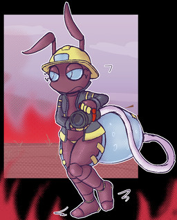 antennae_(anatomy) anthro arthropod_abdomen barefoot big_abdomen big_eyes black_border black_clothing black_jacket black_topwear blue_eyes blue_sclera border bottomless bottomless_anthro bottomless_female brown_body brown_exoskeleton closed_frown clothed clothing exoskeleton eyelashes featureless_crotch feet female female_anthro fire firefighter flat_chested front_view frown furgonomic_headwear furgonomics halftone_background halftone_shading holding_hose hose hose_from_abdomen jacket mouth_closed multicolored_clothing multicolored_topwear narrowed_eyes open_clothing open_topwear outline outside partially_clothed partially_clothed_anthro partially_clothed_female pattern_background simple_background skimpy solo thick_thighs three-quarter_view topwear translucent translucent_body two_tone_clothing two_tone_jacket two_tone_topwear unusual_anatomy walking water white_outline wide_hips yellow_clothing yellow_helmet yellow_jacket_(clothing) yellow_topwear lizardfungus cc-by-nc-nd creative_commons ant arthropod elemental_creature honeypot_ant hymenopteran insect water_creature 2025 aliasing binary_drawing digital_drawing_(artwork) digital_media_(artwork) full-length_portrait halftone portrait