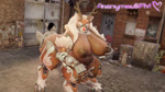 anthro antlers balls belly belly_jiggle big_belly big_breasts big_butt breasts brown_body butt duo erection female female_penetrated fur genitals hair hooves horn huge_breasts huge_butt humanoid_genitalia humanoid_penis hyper hyper_butt jiggling machine male male/female male_penetrating male_penetrating_female nipples nude open_mouth overweight overweight_anthro penetration penile penile_penetration penis penis_in_pussy pussy sex size_difference sloshing_belly smile tail thick_thighs vaginal vaginal_penetration white_body white_fur anonymousfm blizzard_entertainment overwatch dan_darkheart fan_character orisa_(overwatch) reindeer_orisa_(overwatch) canid canine canis deer mammal new_world_deer omnic reindeer robot taur wolf 16:9 3d_(artwork) 3d_animation animated digital_media_(artwork) hi_res short_playtime sound webm widescreen