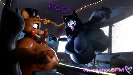 anthro areola belly big_belly big_breasts big_butt black_body black_fur black_hair bone breasts butt duo female fur hair huge_belly huge_breasts hyper hyper_belly hyper_pregnancy machine nipples nude open_mouth pregnant pregnant_anthro pregnant_female skull skull_head smile tail teeth text thick_thighs anonymousfm da.nilkaz_(modeler) five_nights_at_freddy's five_nights_at_freddy's_2 mayternity scottgames scp_foundation scp-1471-a toy_freddy_(fnaf) animatronic bear canid canine malo mammal robot 16:9 3d_(artwork) 4k absurd_res digital_media_(artwork) hi_res widescreen