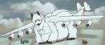 aircraft feral fur machine macro male overweight overweight_feral overweight_male solo tail vehicle white_body white_fur nixx mythology airplane_dragon dragon furred_dragon furred_scalie hybrid living_aircraft living_machine living_vehicle mythological_creature mythological_scalie scalie