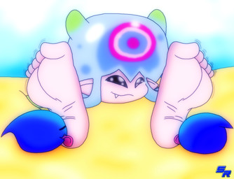 5_toes barefoot big_feet buried buried_in_sand curling_toes day eyes_closed feet female foot_fetish foot_focus foot_lick giggle giggling group holding_in_laugh licking male pink_body pink_feet plantigrade sand sky smile tickling tickling_feet toes tongue trio ryoosakuling bandai_namco digimon animal_humanoid aquatic aquatic_humanoid cnidarian cnidarian_humanoid digimon_(species) goo_creature humanoid jellyfish jellyfish_humanoid jellymon medusozoan medusozoan_humanoid slime_(blob) 2021 digital_drawing_(artwork) digital_media_(artwork)
