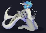 ahegao anthro balls big_penis bodily_fluids cum erection fin genital_fluids genitals humanoid_genitalia humanoid_penis looking_pleasured male nude open_mouth orgasm penis simple_background sitting smile solo stripes tongue tongue_out muky-cuddly milo_(milofishy) fish marine requiem_shark shark tiger_shark hi_res