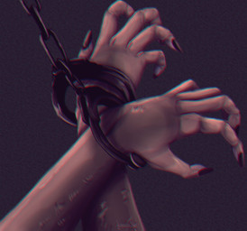 ambiguous_gender anthro cuff_(restraint) forced handcuffs metal_cuffs restraints solo krimalin_san john_(anatolyfox) ambiguous_species mammal absurd_res hi_res