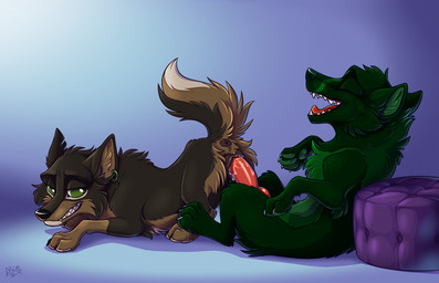 animal_genitalia animal_penis animal_vulva anus ass_up bodily_fluids canine_genitalia canine_penis canine_vulva claws duo ear_piercing erection fangs female female_penetrated feral feral_on_feral feral_penetrated feral_penetrating feral_penetrating_feral from_behind_position fur genital_fluids genitals knot knotted_penis looking_pleasured male male/female male_penetrating male_penetrating_female multicolored_body multicolored_fur open_mouth pawpads paws penetration penile penile_penetration penis penis_in_vagina piercing quadruped raised_tail sex sitting tail teeth vaginal vaginal_fluids vaginal_fluids_on_penis vaginal_penetration vulva mimi-fox canid canine mammal colored digital_drawing_(artwork) digital_media_(artwork) shaded