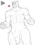 anthro balls balls_outline big_balls big_penis bulge clothing detailed_bulge eye_scar facial_scar genital_outline genitals male muscular muscular_anthro muscular_male penis poking_penis scar scared superhero supervillain tight_clothing matthew-x image_comics invincible_(image_comics) bear mammal hi_res