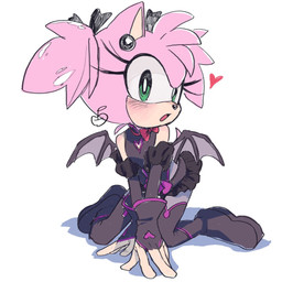 5_fingers alternate_costume anthro back_wings bat_wings biped black_nose clothed clothed_anthro clothed_female clothing cosplay crossover_cosplay ear_piercing ear_ring eyelashes female female_anthro fingerless_gloves fingers fully_clothed fully_clothed_anthro fully_clothed_female fur gloves green_eyes handwear heart_symbol iris membrane_(anatomy) membranous_wings open_mouth piercing pink_body pink_fur ring_piercing simple_background solo white_background wings kiniro_ringo my_hero_academia sega sonic_the_hedgehog_(series) amy_rose kazuho_haneyama eulipotyphlan hedgehog mammal 1:1 crossover