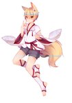 amber_eyes blonde_hair bottomwear clothed clothing fox_shadow_puppet gesture hair male shorts simple_background solo white_background eyuzi animal_humanoid canid canid_humanoid canine canine_humanoid fox_humanoid humanoid mammal mammal_humanoid 2020 absurd_res hi_res