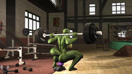 ambiguous_penetration animal_dildo animal_sex_toy anthro barbell big_breasts big_dildo black_claws bouncing_breasts breasts butt chair claws countershading crouching dildo dildo_insertion dildo_sitting dumbbell exercise female fighting_ring furniture green_body green_scales gym holding_object inside knot knotted_dildo looking_down muscular muscular_anthro muscular_female music non-mammal_breasts nude nude_workout penetration red_eyes scales sex_toy sex_toy_insertion sexercise solo standing tail tail_ridge weightlifting weights window workout connivingrat sound_warning petruz_(modeler) bad_dragon gunner_the_guardian crocodile_(petruz) crocodile crocodilian reptile scalie 16:9 2020 3d_(artwork) 3d_animation animated digital_media_(artwork) hi_res high_framerate loop short_playtime sound source_filmmaker_(artwork) video widescreen