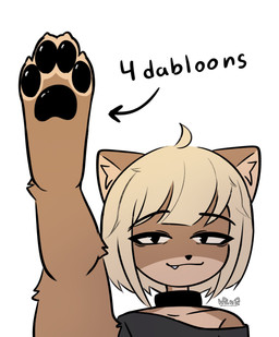 anthro feet female foot_focus humor looking_at_viewer pawpads paws simple_background smug snaggle_tooth solo tired_eyes white_background dogfailureowo hana_(dogfailureowo) canid canine canis domestic_dog mammal hi_res meme