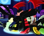anthro butt double_penetration genitals group group_sex kissing male male/male penetration penis sex threesome lonbluewolf loonatics_unleashed looney_tunes warner_brothers ace_bunny rev_runner tech_e._coyote avian bird canid canine canis coyote cuculiform lagomorph leporid mammal new_world_ground_cuckoo rabbit roadrunner hi_res