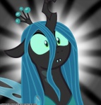 2012 arthropod blue_hair changeling crown fangs female feral friendship_is_magic green_eyes hair hasbro headgear horn insect_wings my_little_pony queen_chrysalis_(mlp) reaction_image shocked simple_background solo surprise teeth ultimateultimate what whitediamonds wings