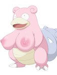 areola big_breasts breasts female nipples non-mammal_breasts non-mammal_nipples obese obese_female overweight overweight_female pink_body simple_background solo standing white_background 9rimson nintendo pokemon generation_1_pokemon mammal marine pokemon_(species) shellder shellder_(slowbro) slowbro 3:4 hi_res