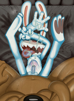 abdominal_bulge anal anal_orgasm anal_penetration anthro anthro_on_anthro anthro_penetrated anthro_penetrating anthro_penetrating_anthro balls bed bodily_fluids cum cum_on_face cum_on_own_face cum_on_self cum_on_tongue cum_string cum_while_penetrated cumshot duo ejaculation erection feet fingers first_person_view foreskin fur furniture genital_fluids genitals hands-free humanoid_genitalia humanoid_penis kneeling larger_male lying male male/male male_penetrated male_penetrating male_penetrating_male navel nude on_back on_bed open_mouth orgasm orgasm_face partially_retracted_foreskin penetration penile penile_penetration penis saliva saliva_on_tongue sex sharp_teeth size_difference smaller_male smaller_penetrated spread_legs spreading sweat sweatdrop teeth toes tongue tongue_out uvula white_body tush_(artist) sam_and_max max_(sam_and_max) samuel_dog canid canine canis domestic_dog lagomorph leporid mammal rabbit absurd_res digital_media_(artwork) hi_res